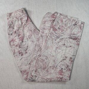 Lululemon Women's Swift Mid-Rise Wide-Leg Pant Size 0 White Pink Lightweight